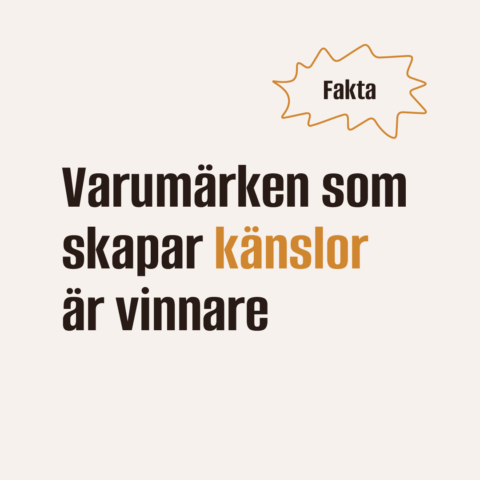 Varumärken som skapar känslor är vinnare