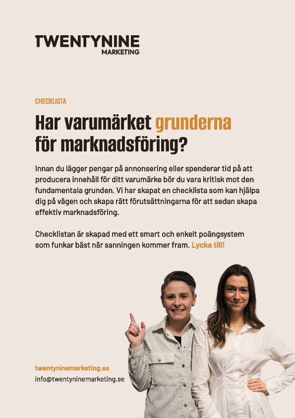 Guider - Checklista